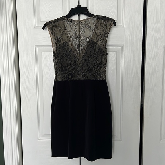 Aidan Mattox Black/sheer Lace Dress, size 2 - Picture 2 of 3
